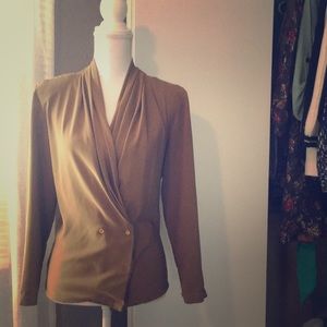 Olive Green Vintage Blouse